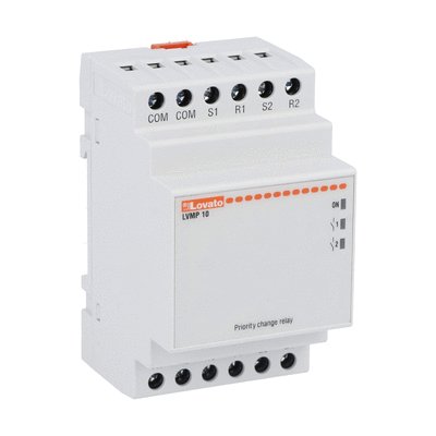 Start-up priority change relay, modular version, 2 outputs. AC supply voltage, 380...415VAC