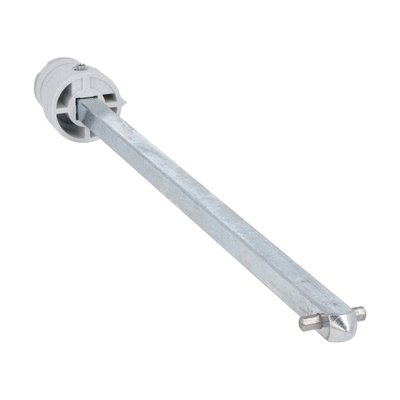 Shaft extension for door-coupling handle GLX61, GLX61B, GLX61CB, GLX62, GLX62B, GLX62CB. 300mm long. □10mm