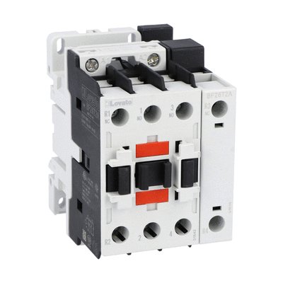 Four-pole contactor, IEC operating current Ith (AC1) = 45A, AC coil 50/60Hz, 230VAC, 2NO and 2NC