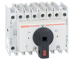 Four-pole assembled changeover switch, 63A
