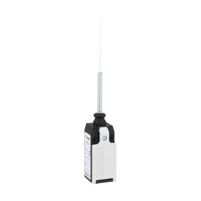 Limit switch, K series, wobble stick, omnidirectional, 1 bottom cable entry. Dimensions to EN 50047, plastic body, contacts 1NO+2NC slow action. Semirigid rod