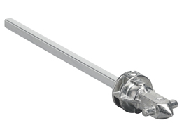 Shaft extension for door-coupling handles GAX66N and GAX66NB types. 150mm/5.90”, □6mm/0.24”