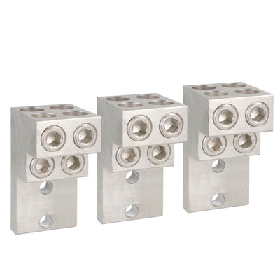 Terminal clamp sets for rigid and flexible cables. 3-piece set, each covers 1 pole for GL1001…GL2000