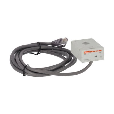 80A single-phase electronic current transformer with RJ45 cable, 2m long