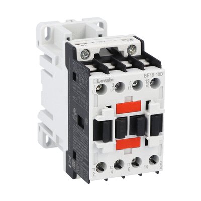 Three-pole contactor, IEC operating current Ie (AC3) = 18A, DC coil, 125VDC, 1NO auxiliary contact