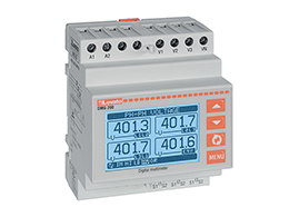 Modular LCD multimeter, non expandable, graphic 128x80 pixel LCD, RS485 port, auxiliary supply 100-240VAC/110-250VDC. Multilanguage: english, czech, polish, german and russian