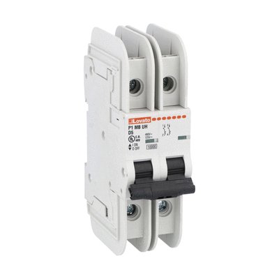 Miniature circuit breaker, 2P - 10kA. 2 modules, characteristic D, 1.6A
