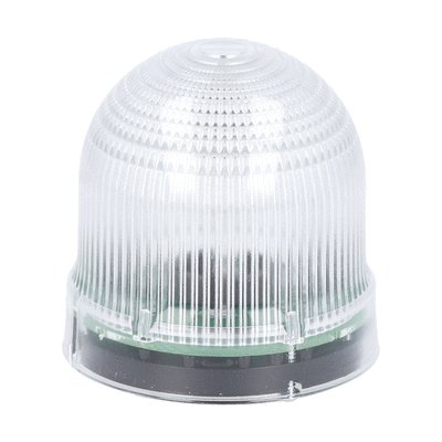 Blinking or steady light module. Ø62mm. BA15D fitting, white, 12...48VAC/DC