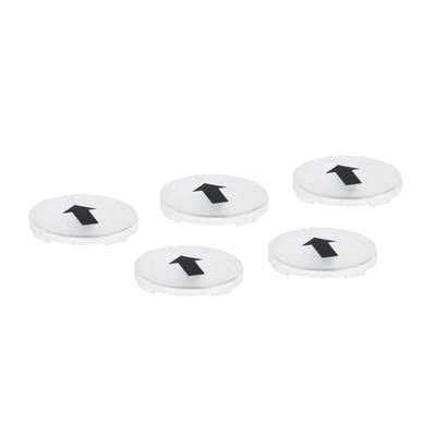 Set of 5 trasparent lenses with "↑" symbol for LP4… control stations