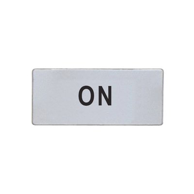 Label for general use. "ON"
