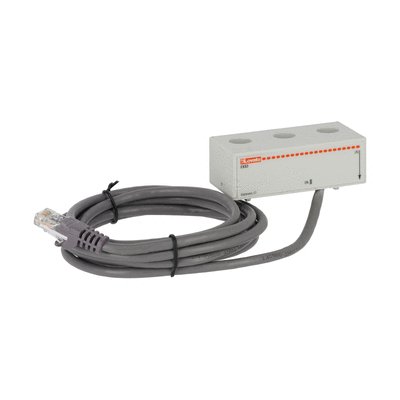 80A three-phase electronic current transformer with RJ45 cable, 2m long