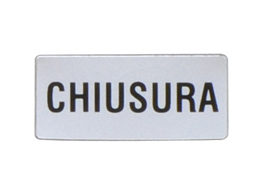 Label with text for LPXAU100 legend holder, IN SERVIZIO