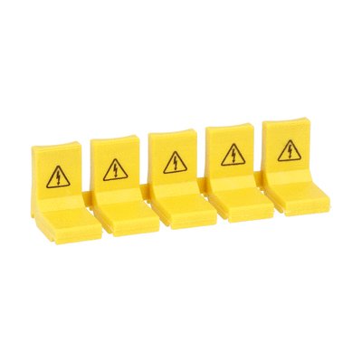 Kit of 5 insulating caps for unused bar terminals