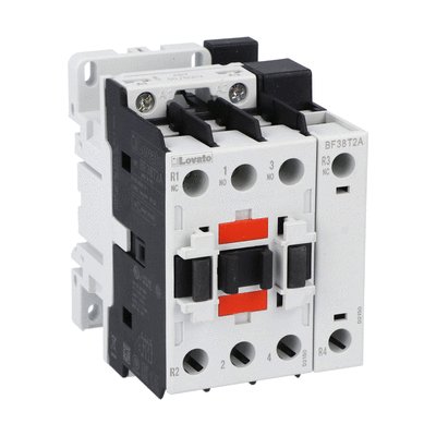 Four-pole contactor, IEC operating current Ith (AC1) = 56A, AC coil 50/60Hz, 230VAC, 2NO and 2NC
