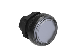 Pilot light head Ø22mm Platinum series chromed plastic, transparent. Without mounting adapter