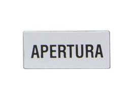 Label with text for LPXAU100 legend holder, INDIETRO