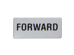Label for general use. "FORWARD"