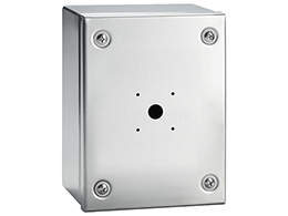 IEC/EN type IP65 stainless steel AISI 304 empty enclosure, 150X200X120mm. Enclosure dimensions: 150x200x120mm/5.9x7.9x4.7'', PE