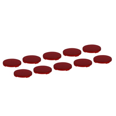Set of 10 red lenses for LP4… control stations