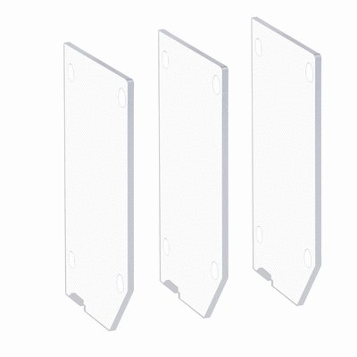 3-piece set of phase barriers. For GEF0050…GEF0160…