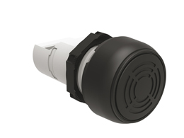 Continuous or pulsa-tone monoblock buzzer Ø22mm Platinum series chromed plastic, 9-15VAC/DC, IP66, IP67, IP69K, UL TYPE 4X - 80dB