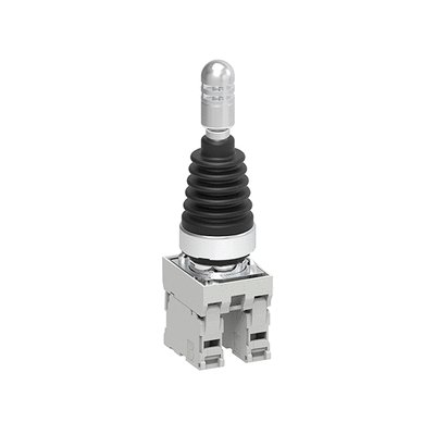 Joystick, Ø22mm Platinum series metal, without mechanical interlock. Complete with auxiliary contact, stable, 2NO auxiliary contacts
