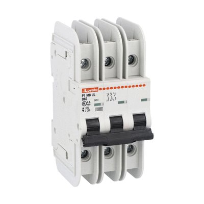 Miniature circuit breaker, 3P - 10kA. 3 modules, characteristic D, 35A