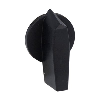 Black operating handle. For 65X65mm front plate for 6mm/0.24" shaft