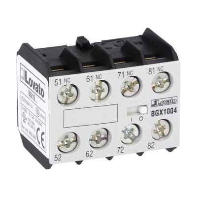 Auxiliary contact, screw terminals, for BG... series mini-contactors, 4NC; with mirror contact function