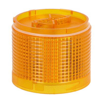 Blinking or steady light module Ø70mm. Integrated LED lamp, orange