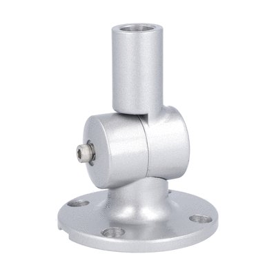 Fixing base for horizontal surface or wall mounting, metal. For Ø50mm signal towers