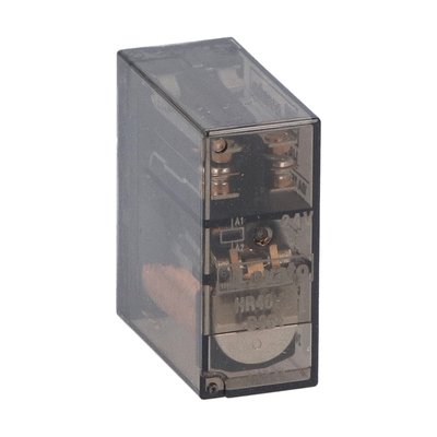 Miniature relay, 24VDC, 10A, 2C/O contact. Fitting on socket HR5XS2...