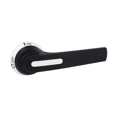 Door-coupling handle for GLC0631…GLC1000. Screw fixing. 175mm lever length pistol handle - defeatable (req. UL508A). Black. □12mm. IP66, IP69K and NEMA 4X