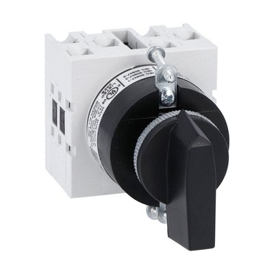 Rotary cam switch GX series, ON-OFF switch 4 poles 16A, for front mounting with black handle without front plate for hole Ø22mm fixing