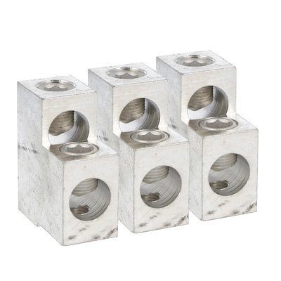 Terminal clamp sets for rigid and flexible cables. 3-piece set, each covers 1 pole for double cables for GL0631…GL1000