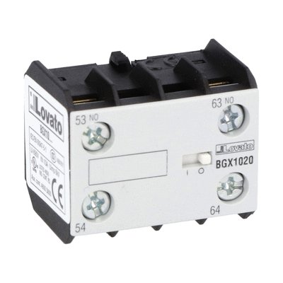 Auxiliary contact, screw terminals, for BG... series mini-contactors, 2NO