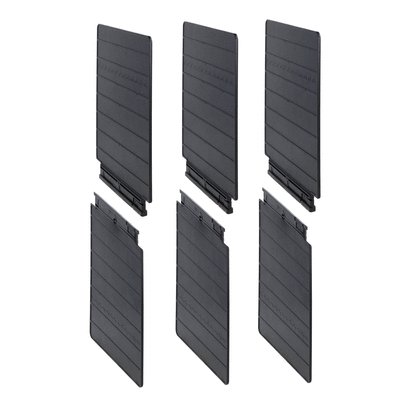 One-pole phase barrier (needed for voltages >500VAC). 6-piece set, each covers 1 pole for GL1001...GL2000 UL
