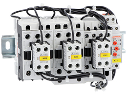 Completa star-delta starter, open frame, for starting time up to 12 seconds and a maximum of 30 operations/hour, max IEC operating current 60A. Coil voltage 110VAC 50/60Hz