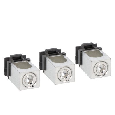 Terminal clamp set for rigid and flexible cables for P5ME3PH0250UL, 3-piece set