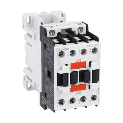 Three-pole contactor, IEC operating current Ie (AC3) = 12A, DC coil, 125VDC, 1NO auxiliary contact