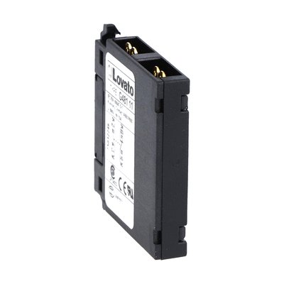 Auxiliary contact for front lateral mounting. Faston terminals, for BF... series contactors, 1NO+1NC