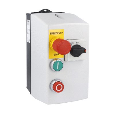 Direct-on-line-starter, enclosed with motor protection circuit breaker, 1A (≤440V), IP65. Contactor coil voltage 230VAC 50/60Hz