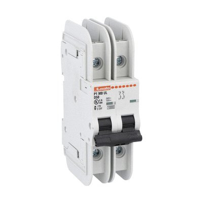 Miniature circuit breaker, 2P - 10kA. 2 modules, characteristic D, 50A