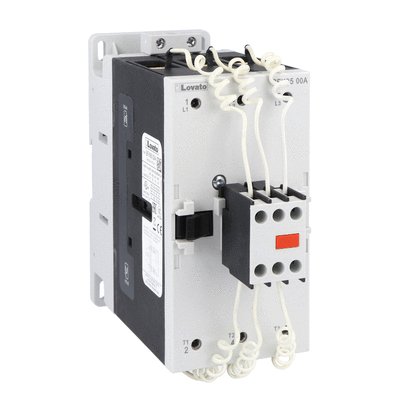 Contactor for power factor correction with AC control circuit, including limiting resistors, maximum IEC operational power 400V = 60kvar, coil 48VAC 60Hz
