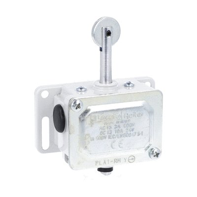 Metal limit switch, PL series, manual reload and magnetic release. Contacts 1NC. IP40