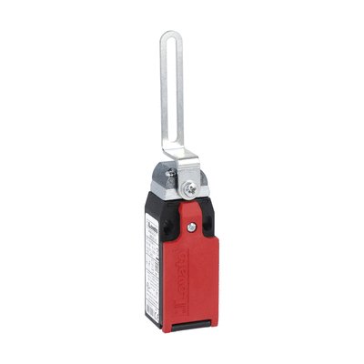 Limit switch, K series, slotted lever, 1 bottom cable entry. Dimensions to EN 50047, plastic body, contacts 1NO+1NC slow action