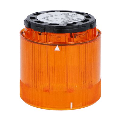 Blinking light module. Ø70mm. BA15D fitting, orange, 230...240VAC