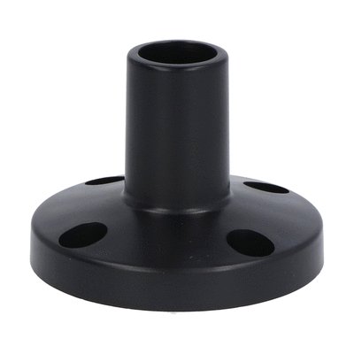 Fixing base for horizontal surface, black plastic. For Ø50mm signal towers