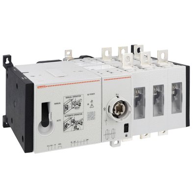 Motorised three-pole changeover switch IEC/EN/BS, 24VDC, 200A