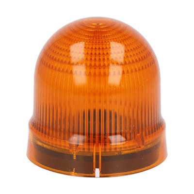 Blinking or steady light module. Ø62mm. BA15D fitting, orange, 12...48VAC/DC
